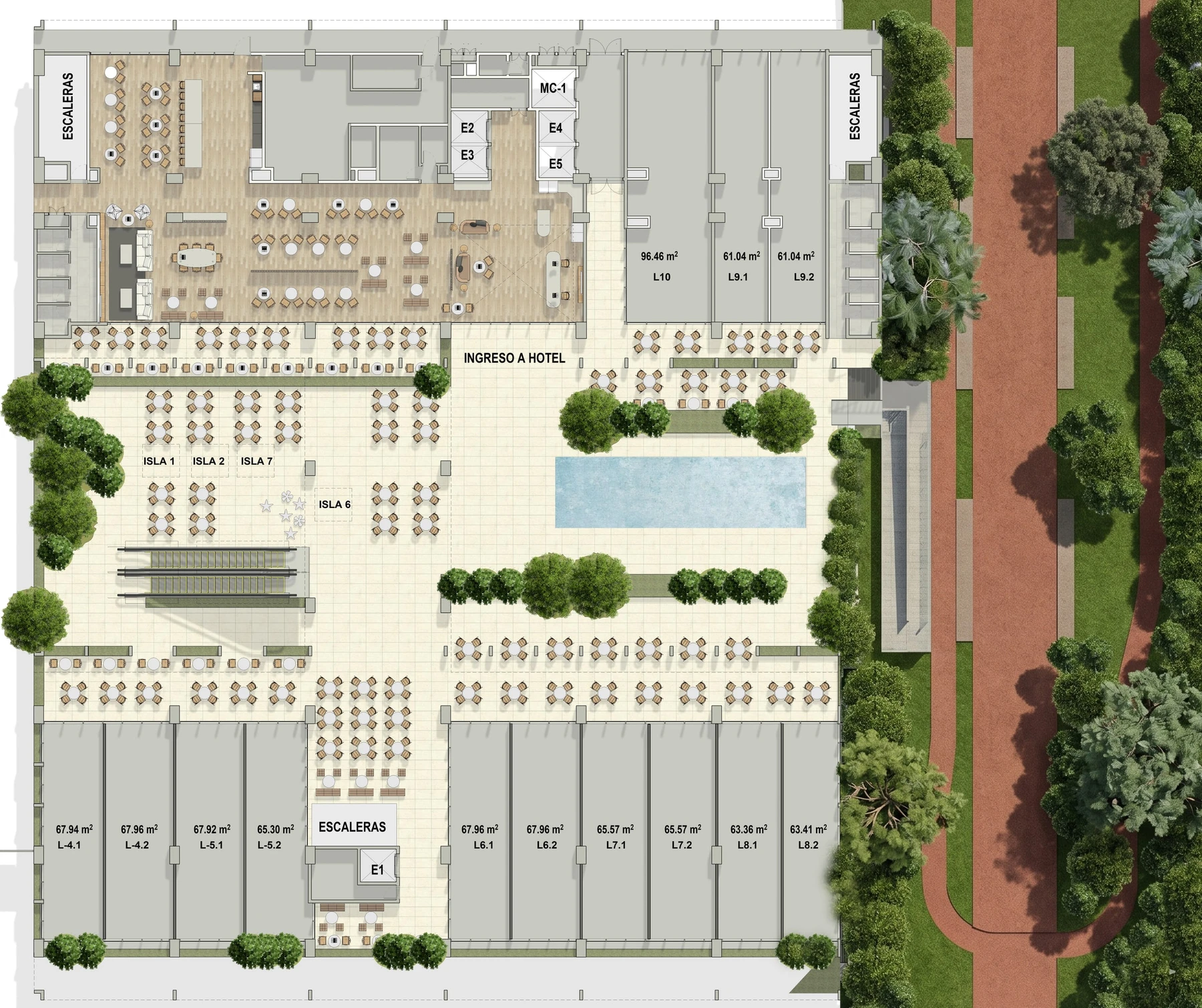Plano comercial de Baalá · Planta Baja